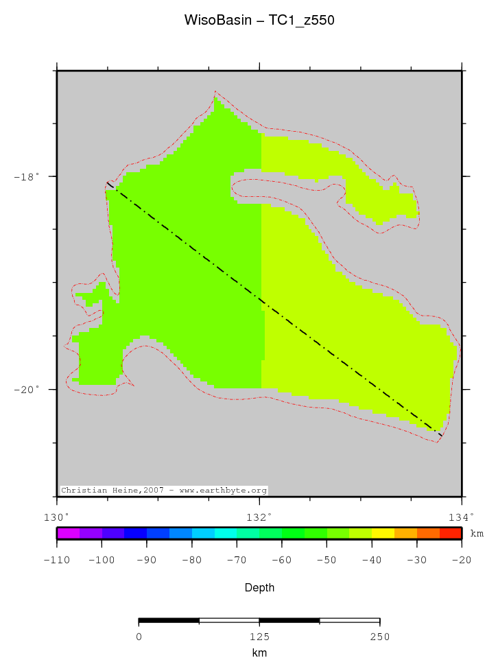 Wiso Basin location map