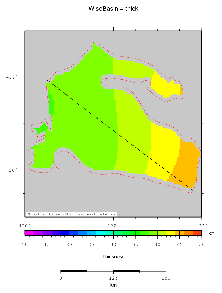 Wiso Basin location map