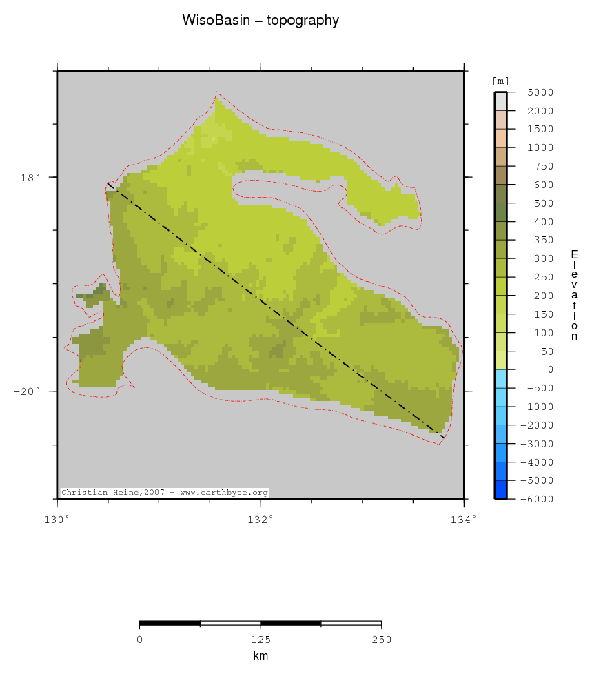 Wiso Basin location map