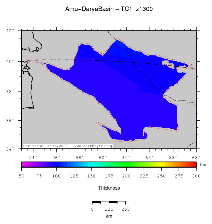 Amu-Darya Basin location map