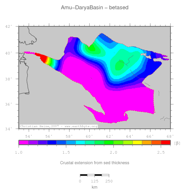 Amu-Darya Basin location map