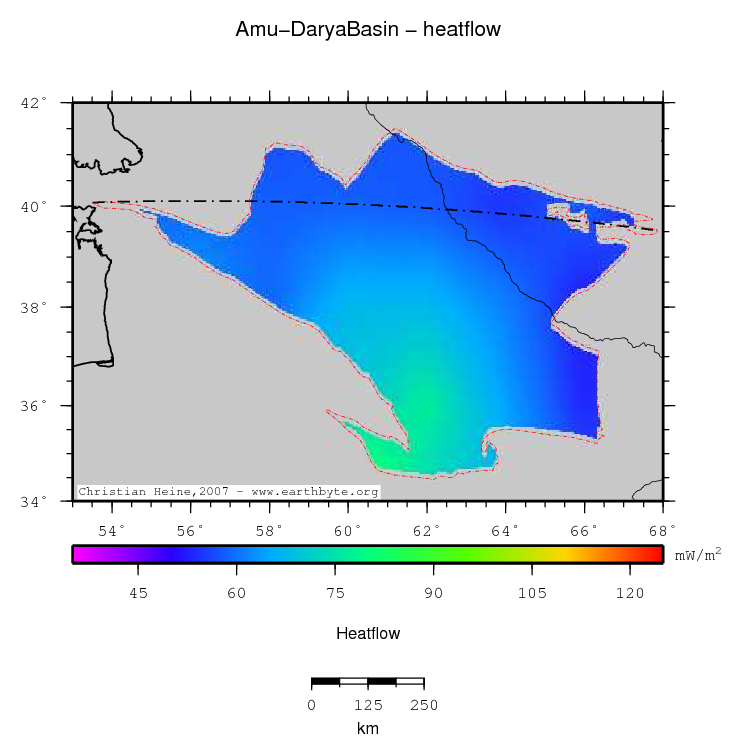 Amu-Darya Basin location map