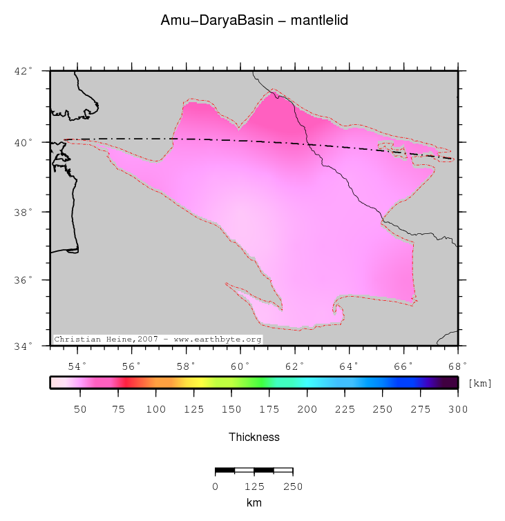 Amu-Darya Basin location map