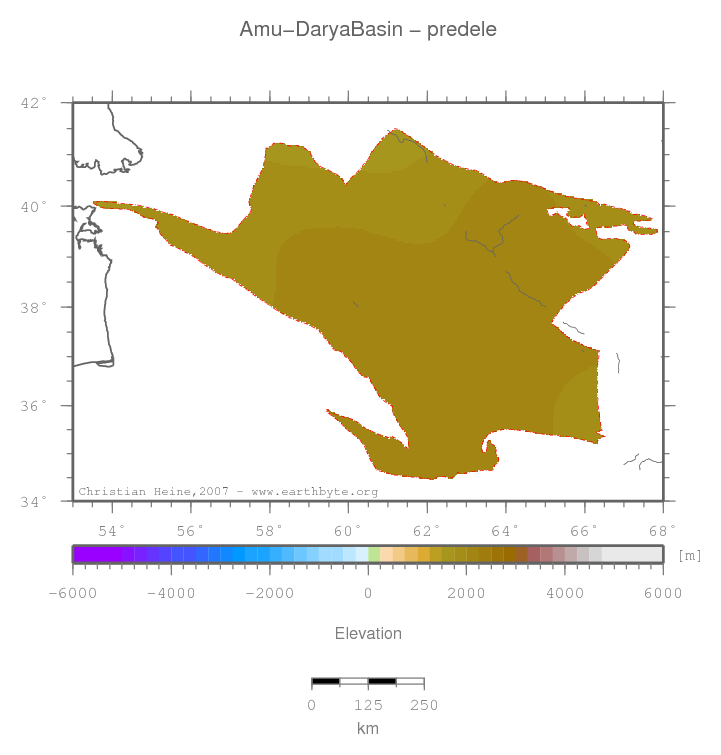 Amu-Darya Basin location map