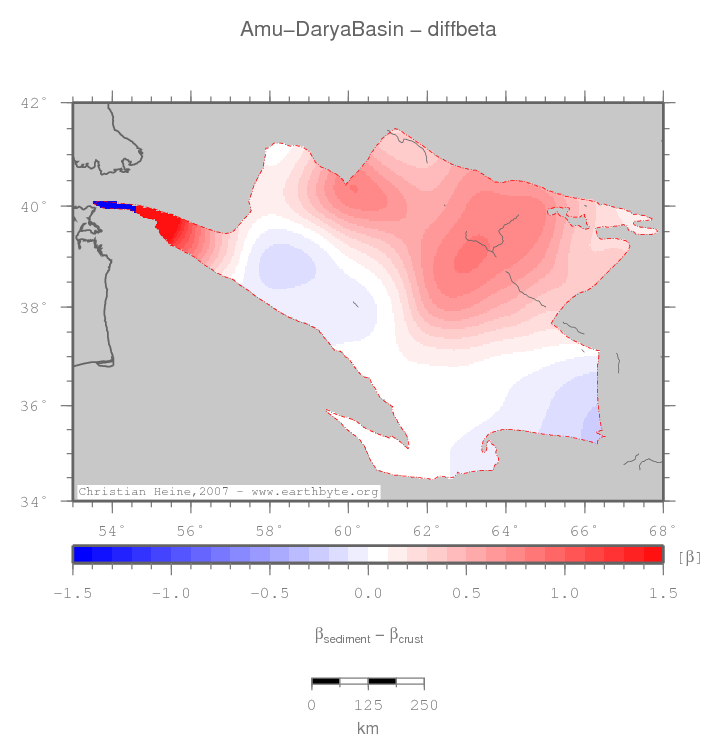 Amu-Darya Basin location map