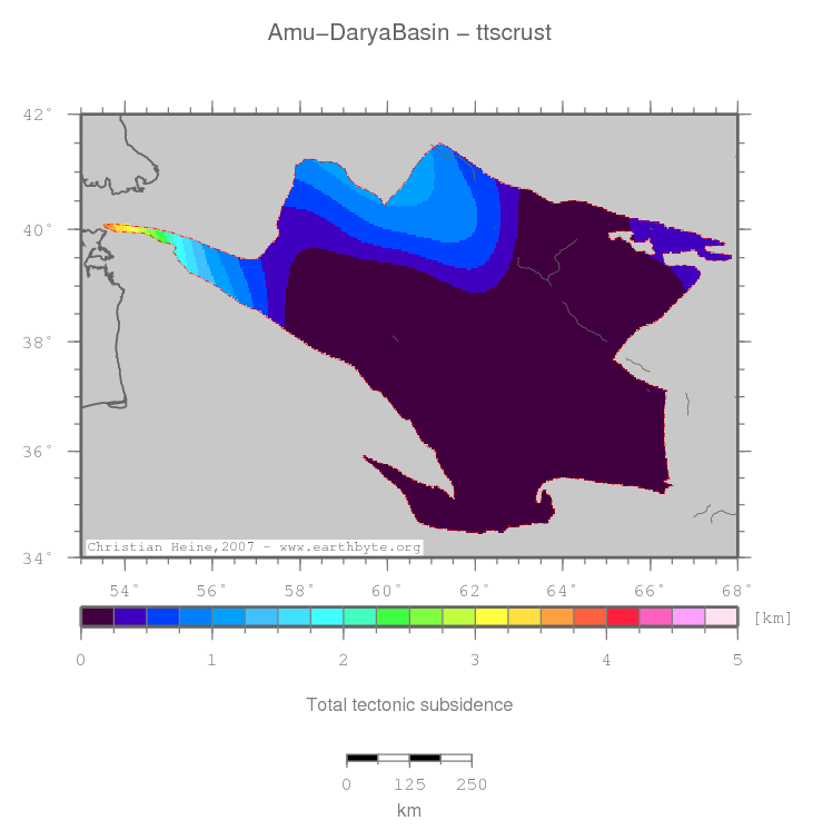 Amu-Darya Basin location map