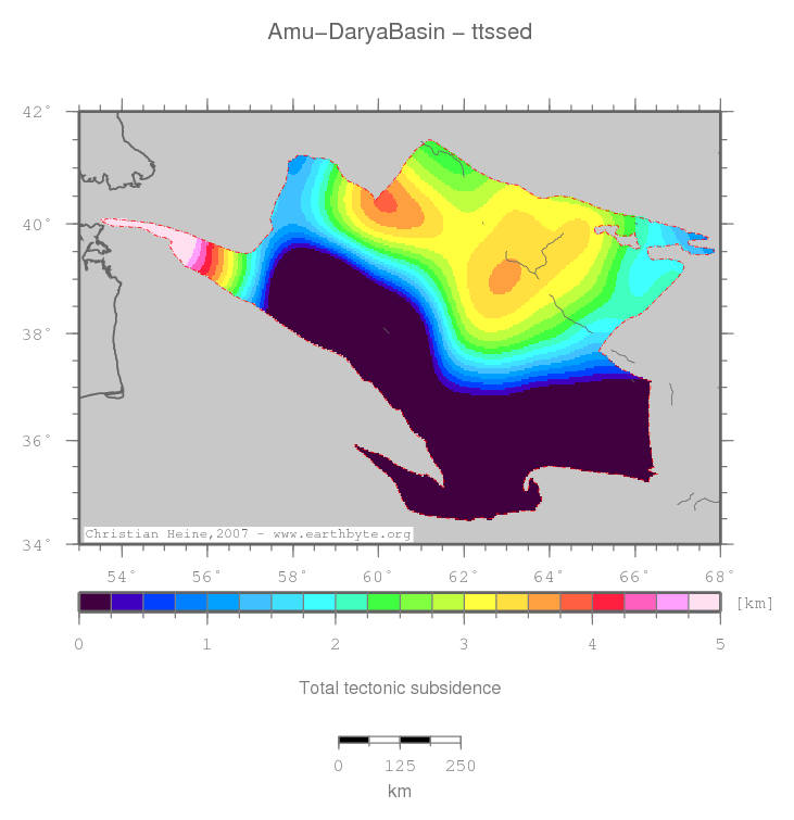 Amu-Darya Basin location map