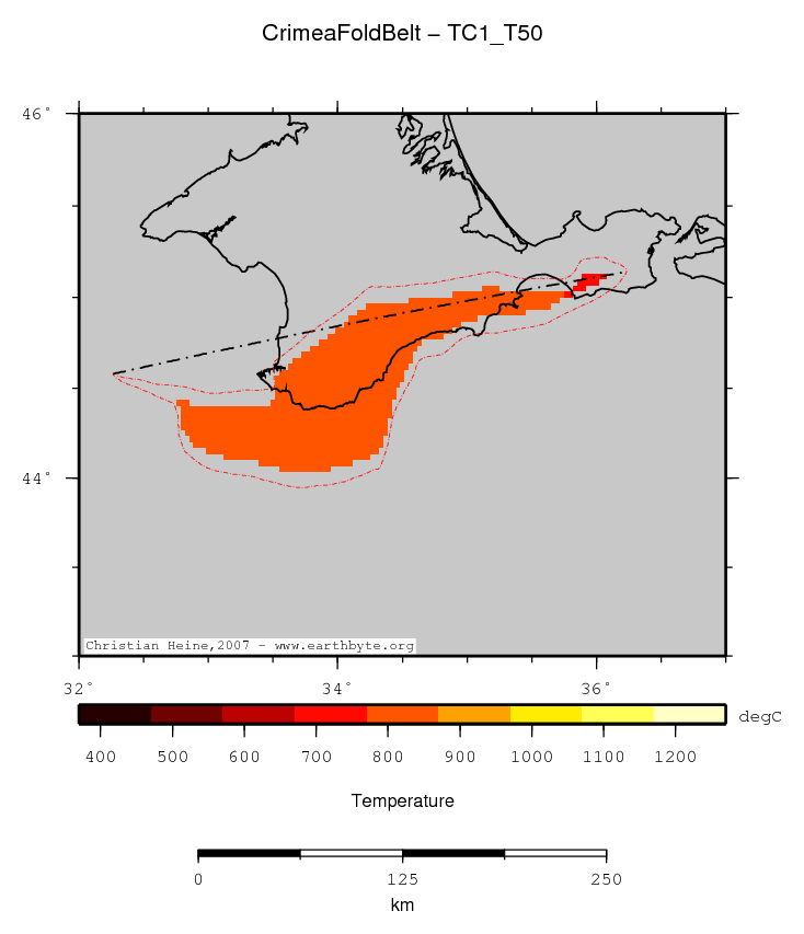 Crimea Fold Belt location map