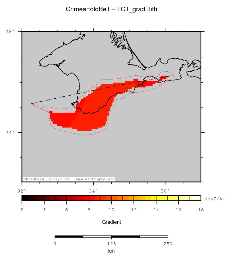 Crimea Fold Belt location map