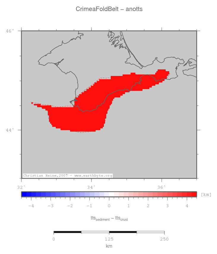 Crimea Fold Belt location map