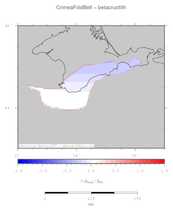 Crimea Fold Belt location map