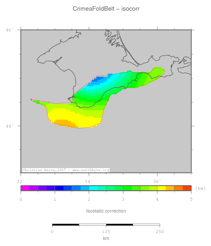 Crimea Fold Belt location map