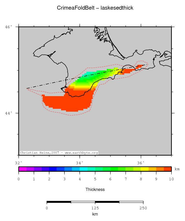 Crimea Fold Belt location map