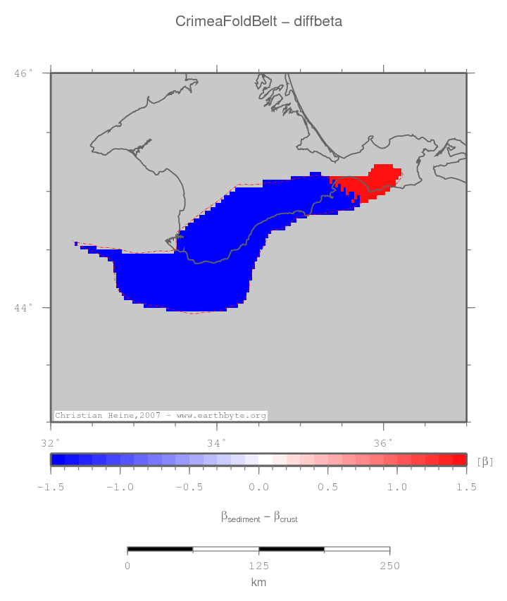 Crimea Fold Belt location map