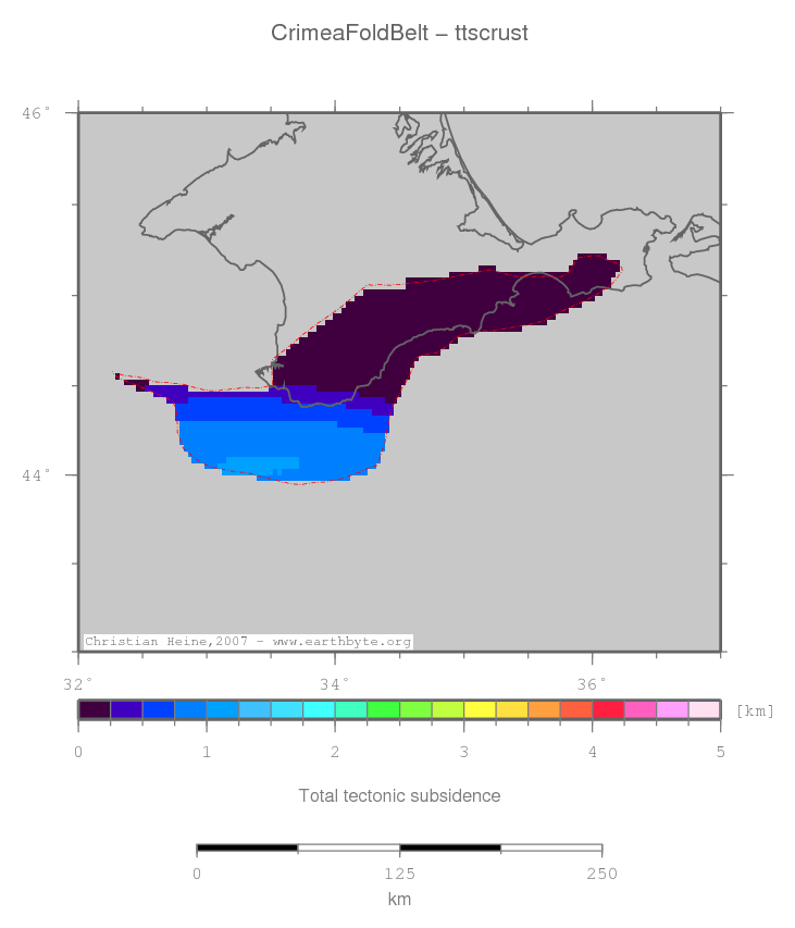 Crimea Fold Belt location map