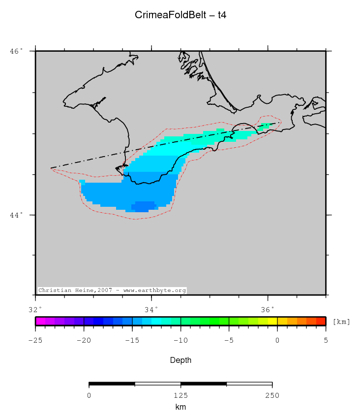 Crimea Fold Belt location map