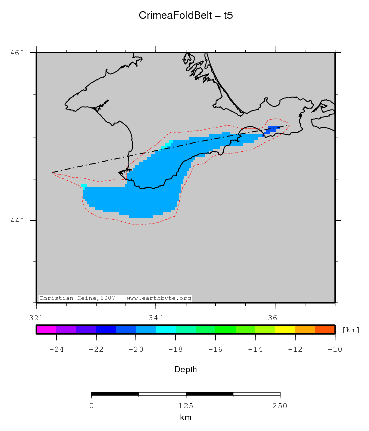 Crimea Fold Belt location map