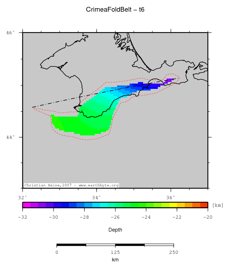 Crimea Fold Belt location map