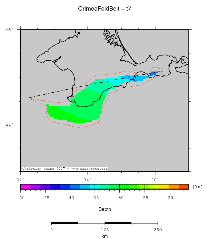 Crimea Fold Belt location map