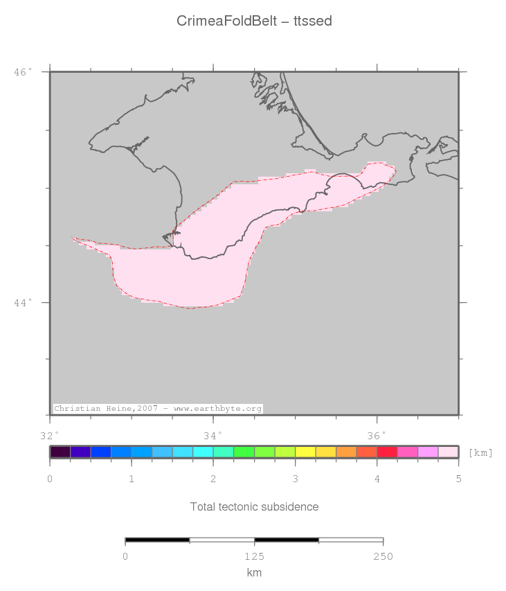 Crimea Fold Belt location map