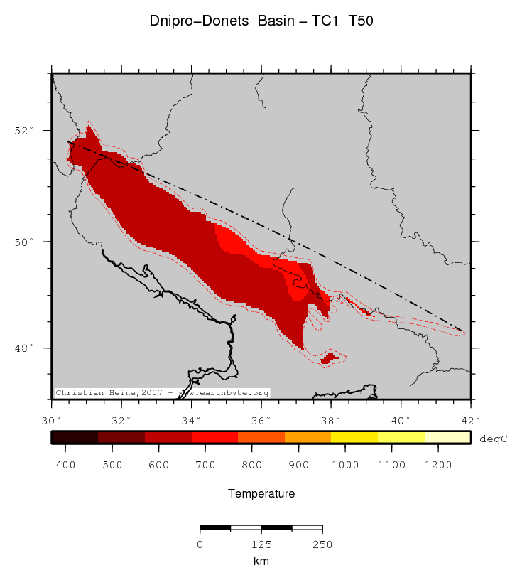 Dnipro-Donets' Basin location map