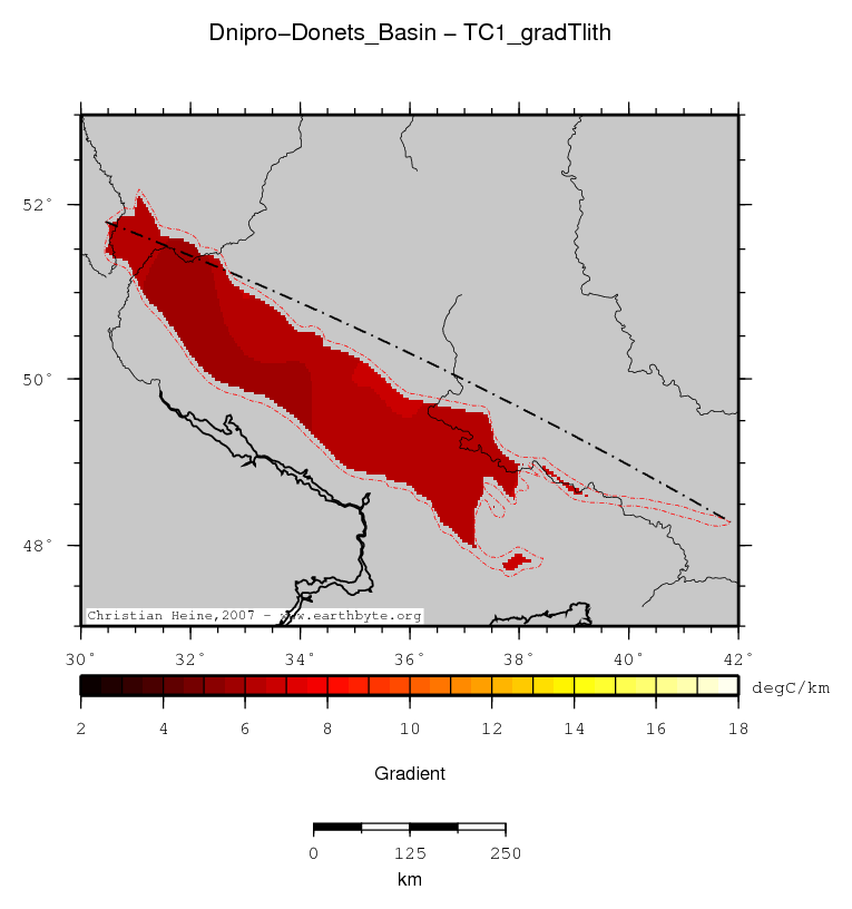 Dnipro-Donets' Basin location map