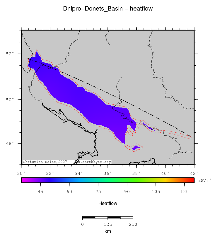 Dnipro-Donets' Basin location map