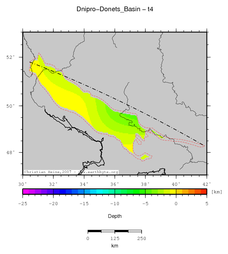 Dnipro-Donets' Basin location map