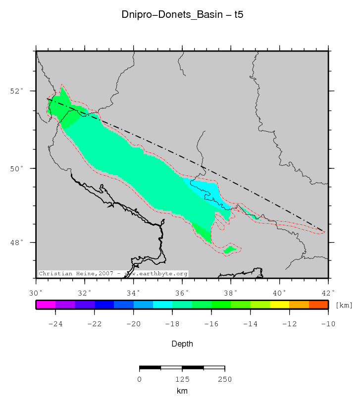 Dnipro-Donets' Basin location map