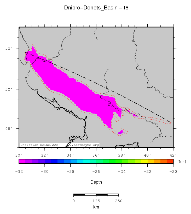 Dnipro-Donets' Basin location map