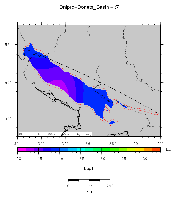 Dnipro-Donets' Basin location map