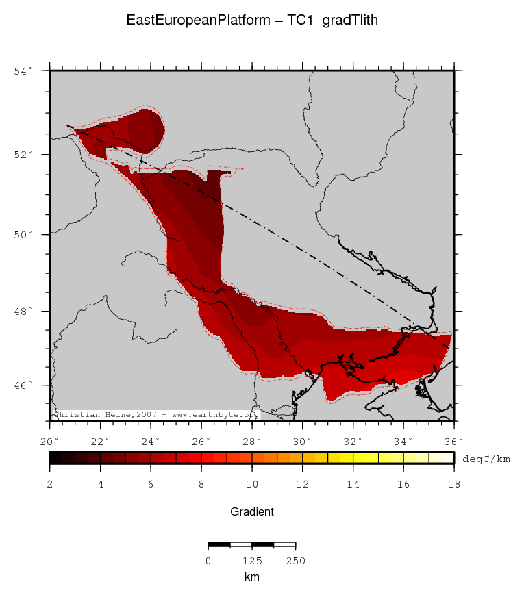 East European Platform location map