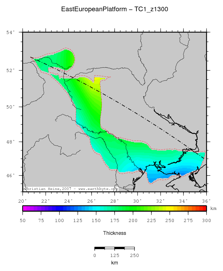 East European Platform location map