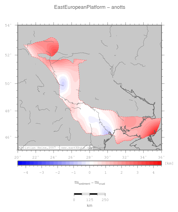 East European Platform location map