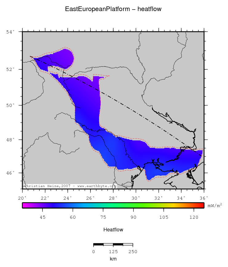 East European Platform location map