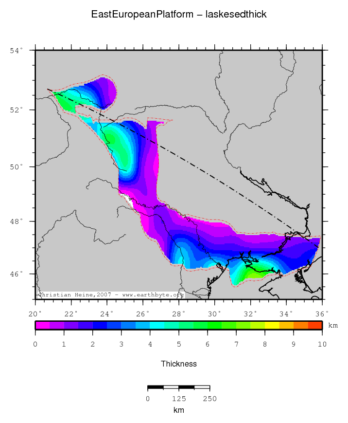 East European Platform location map