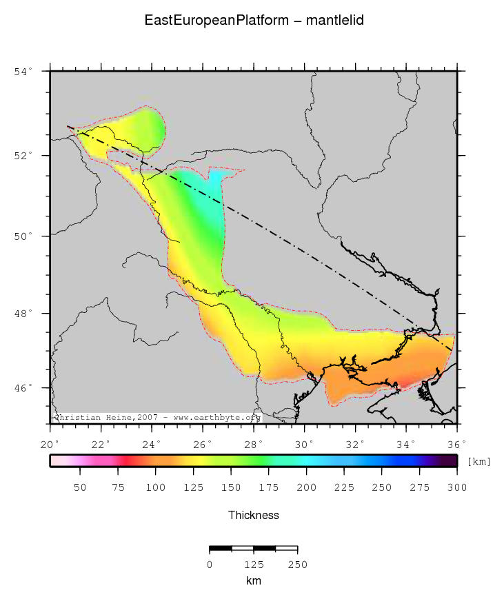 East European Platform location map