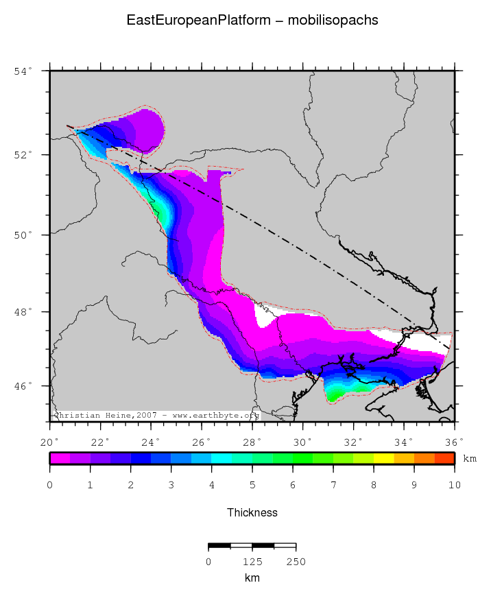 East European Platform location map