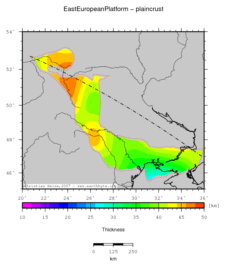 East European Platform location map