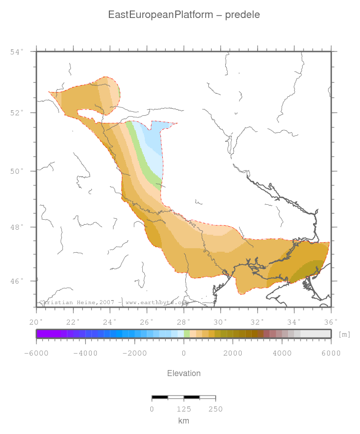 East European Platform location map