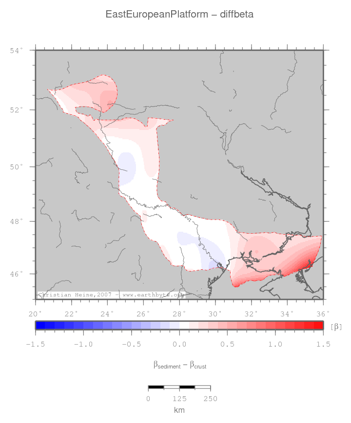 East European Platform location map