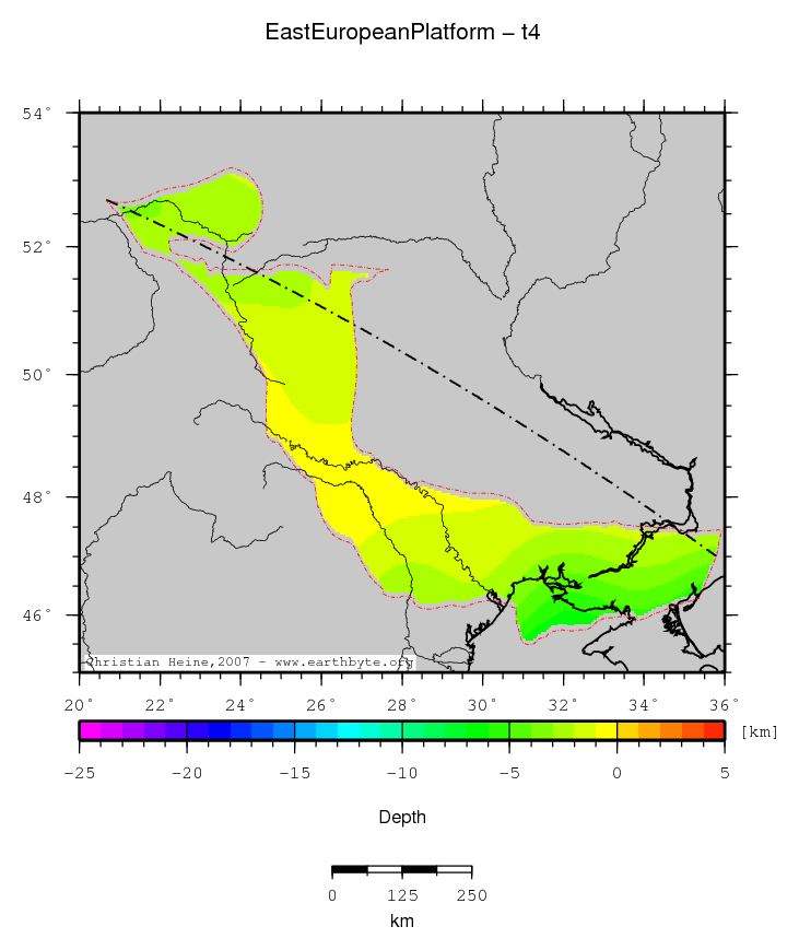 East European Platform location map