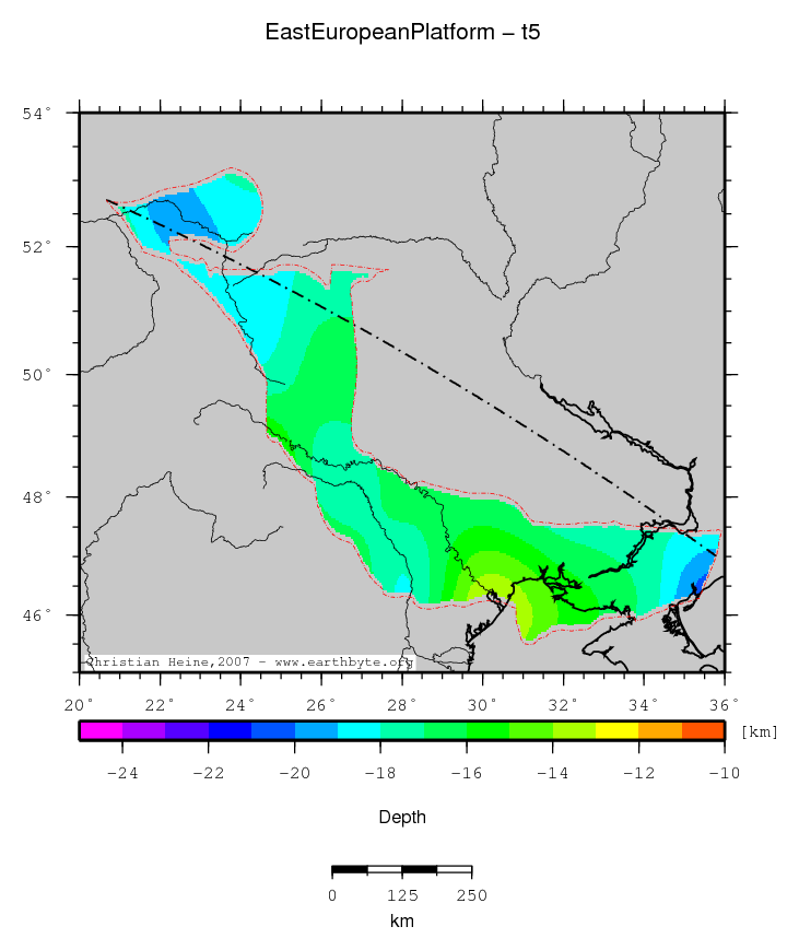 East European Platform location map