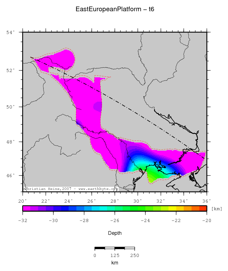 East European Platform location map