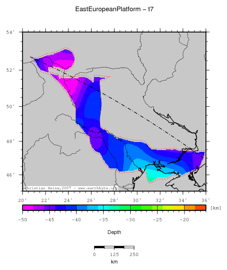 East European Platform location map