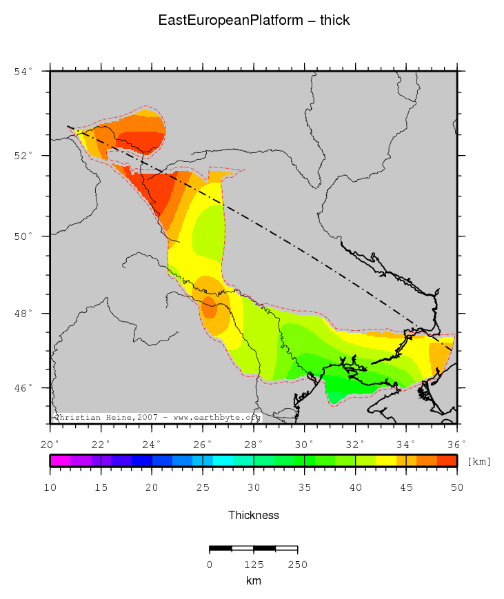 East European Platform location map