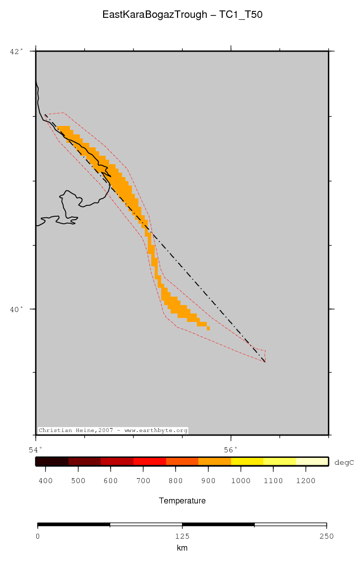 East Kara Bogaz Trough location map