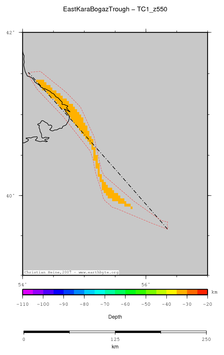 East Kara Bogaz Trough location map