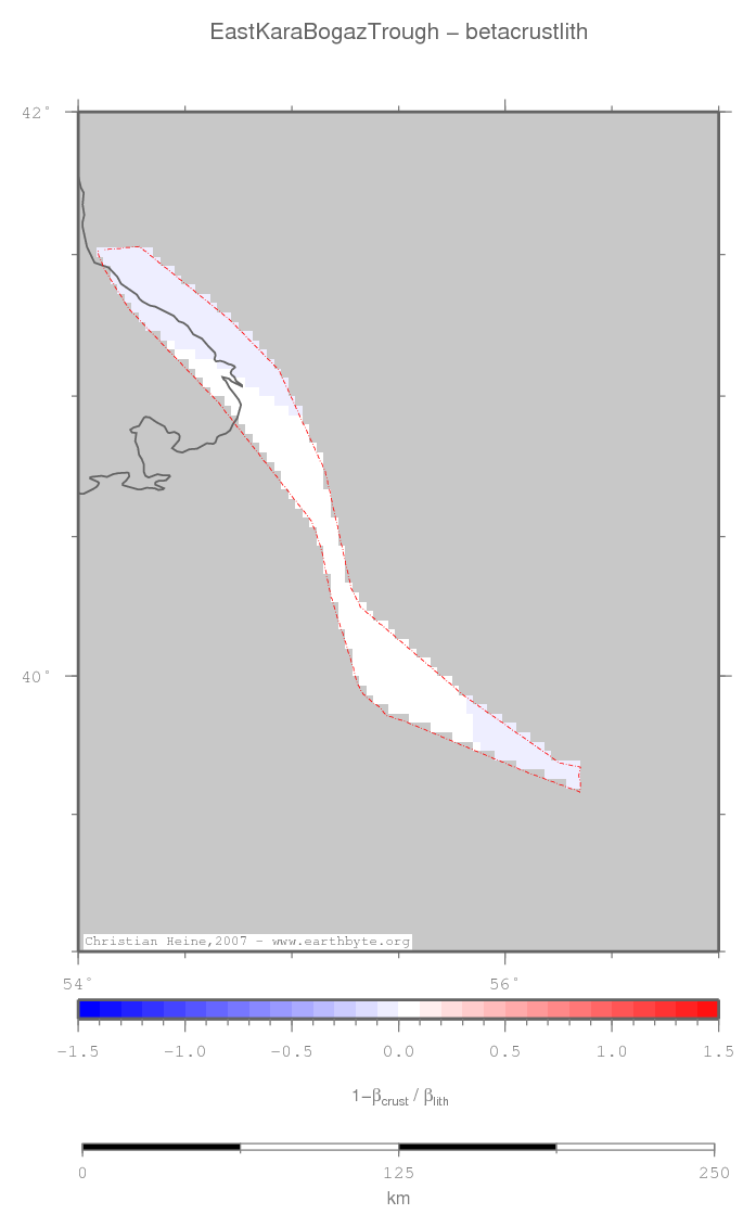 East Kara Bogaz Trough location map