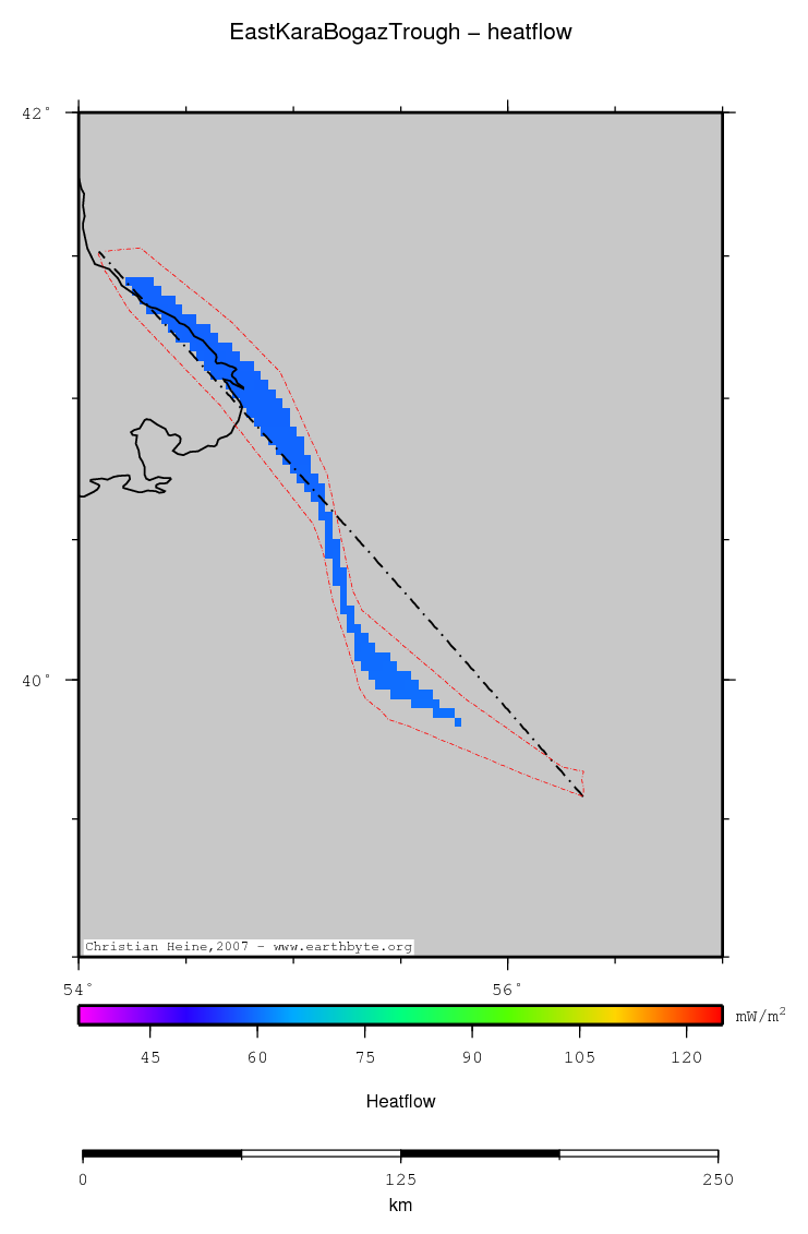 East Kara Bogaz Trough location map